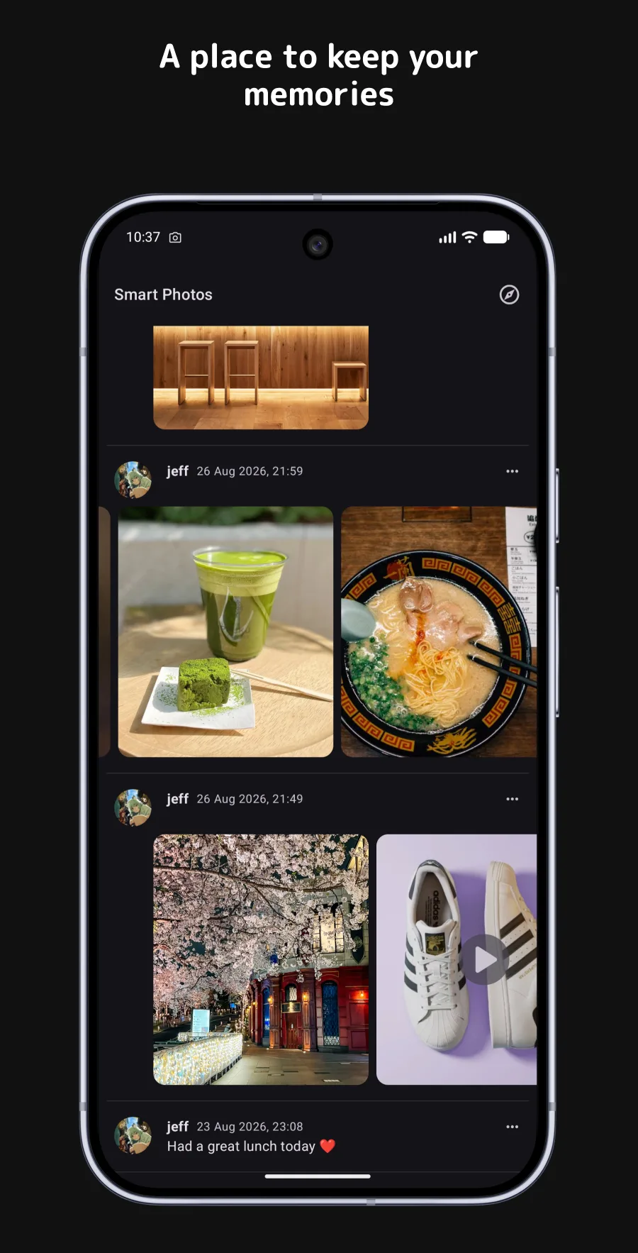 Smart Photos (Android App) — Home feed